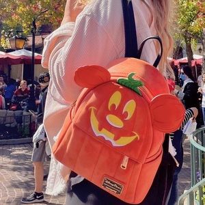 Loungefly Mickey pumpkin backpack